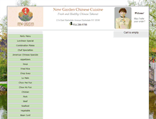 Tablet Screenshot of newgardentakeout.com